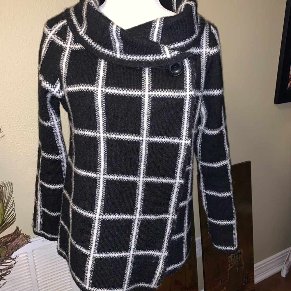 Ellen Tracy Crossover Sweater Jacket Size Lg